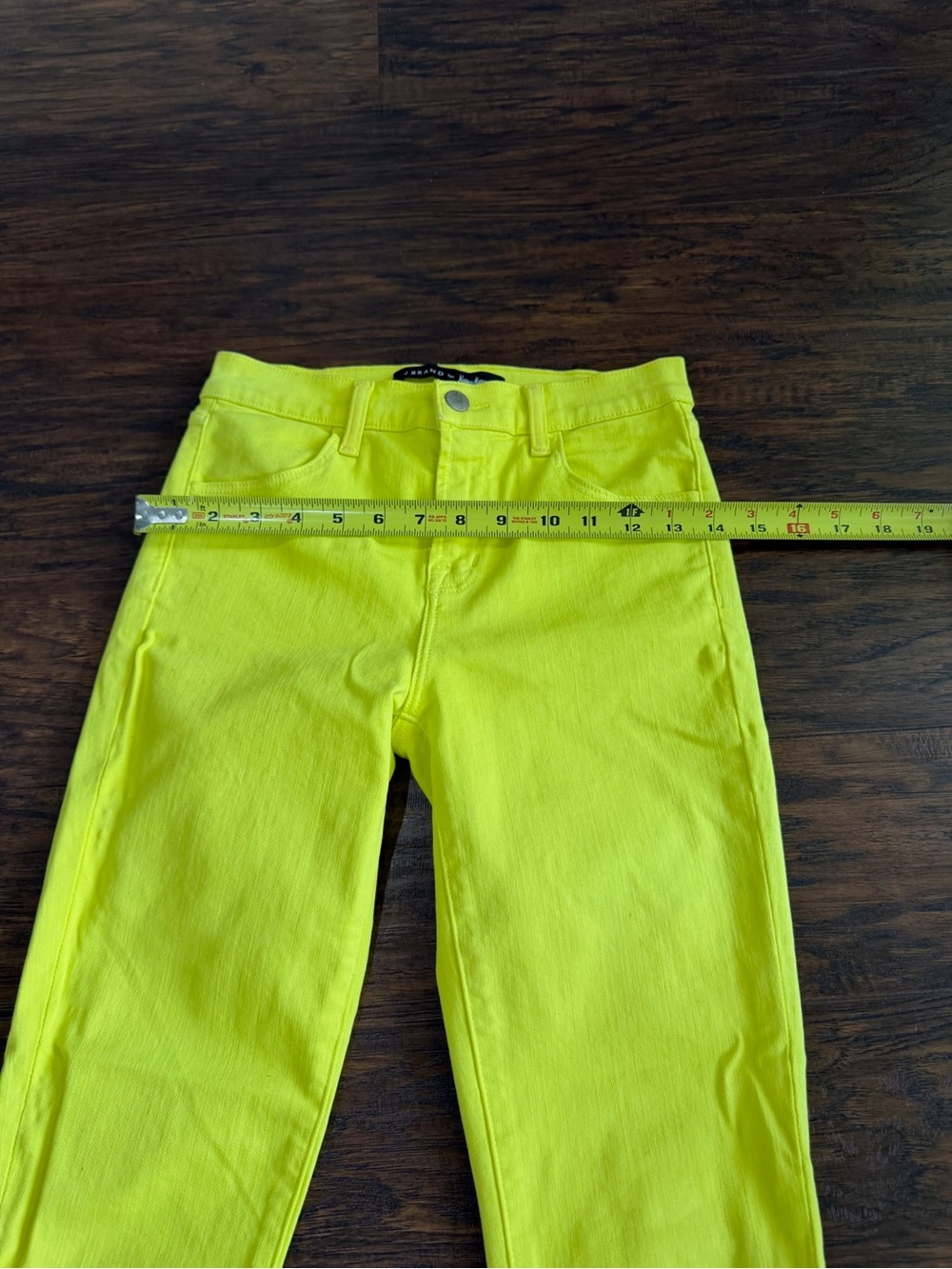 J Brand for Neiman Marcus Women's Yellow Jeans Size 24 - Picture 9 of 10